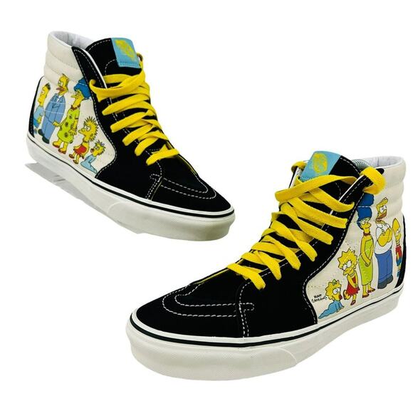 Vans Sk8-Hi The Simpsons Family Portrait Y2K Classic Mens 9 - Picture 1 of 11